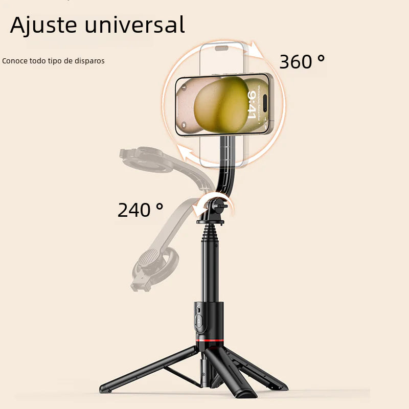 LiveLook Selfie Stick with Magnetic Stand and Light