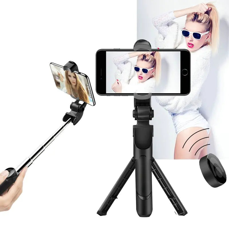 LiveLook Bluetooth Selfie Stick and Phone Tripod Stand